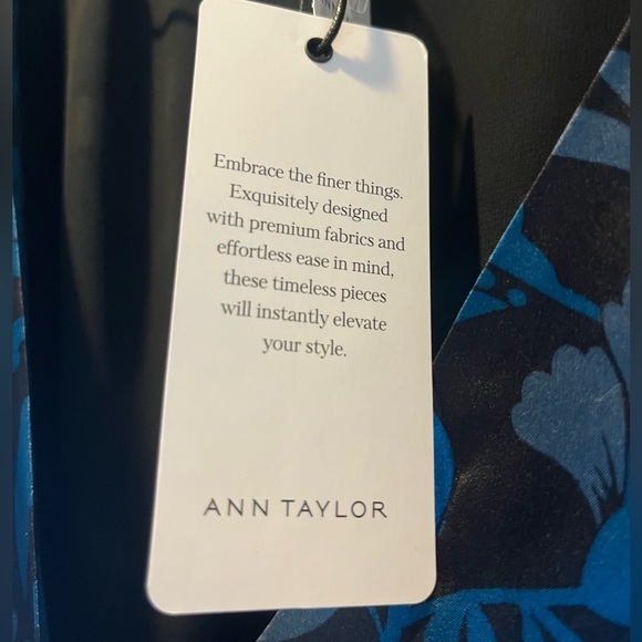 Ann Taylor Floral Silk Wrap Dress Studio Collection - Picture 7 of 8